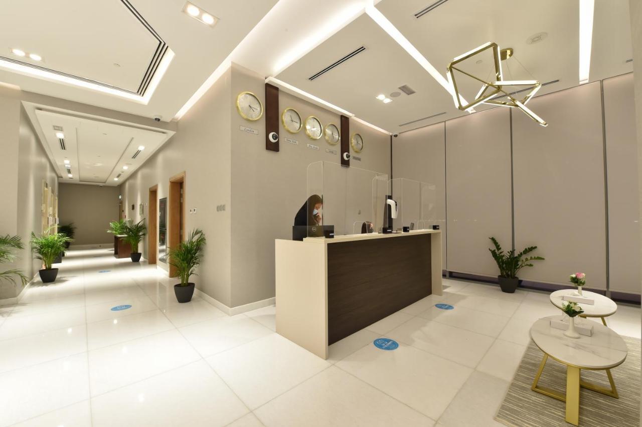 Saray Deluxe Hotel Apartments Abu Dhabi Exterior photo 3D rendering of a hospital reception